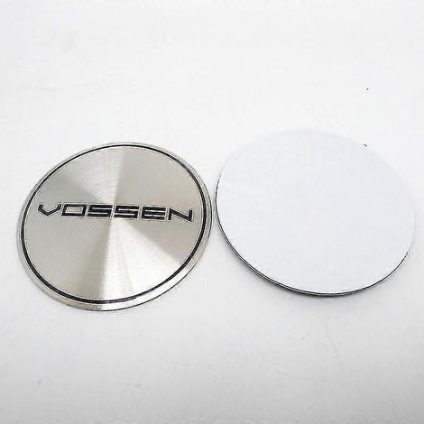 Lot de 4 autocollants pour cache-moyeux de roue Vossen 65 mm - Accessoires de style automobile Cache-moyeux de roue Yogu,B (1/5)