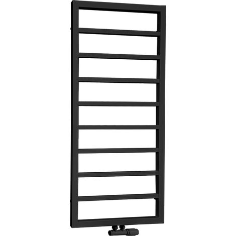 Badheizkörper LUXRAD A 3 1120 x 500 mm mattschwarz 9005 MAT ZDC 275W