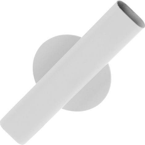 Vase mural tubulaire en métal blanc ULTECHNOVO, cadeau idéal pour les compositions florales (1/5)