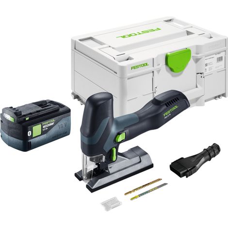 Scie sauteuse pendulaire sans fil Festool PSC-E 18 EB-Basic 18 V 40 mm + 1 batterie 5,0 Ah + Systainer - sans chargeur (1/5)