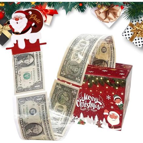 Tirelire de Noël pour offrir de l'argent, boîtes-cadeaux pour argent liquide, boîte à argent pour offrir de l'argent (1/5)
