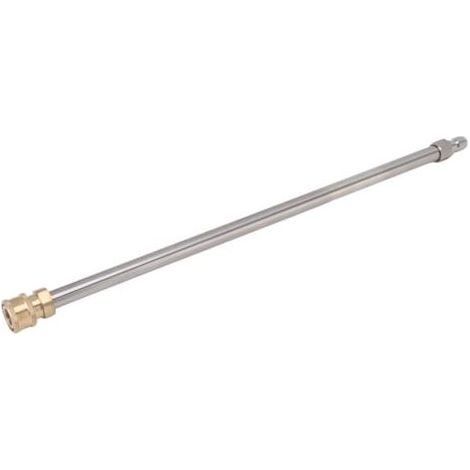 Rallonge pour nettoyeur haute pression compatible avec pistolet pulvérisateur électrique 1/4 pouce, adaptée aux machines à laver, longueur 40,5 cm (1/4)