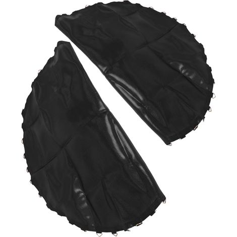 Tapis de Trampoline Accessoire Sûr en PP 2 Pièces Rond de Rechange Résistant aux Intempéries 36 Anneaux en V, Tapis de Saut Élastique pour Usage Intérieur et Extérieur pour Jeux (1/5)