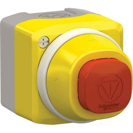 Schneider Electric XALK84W3BE Not-Aus-Taster im Gehäuse 24 V 6 A 1 Schließer, 1 Öffner IP66, IP67, I (1/2)
