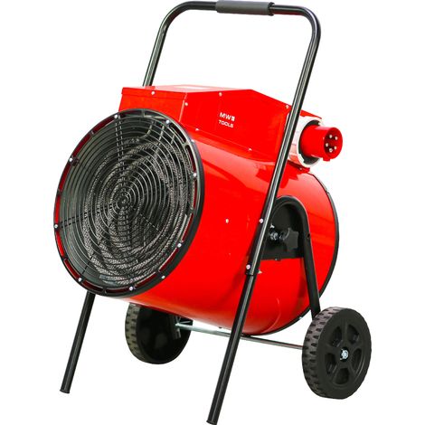 Chauffage électrique de chantier soufflant orientable 30kW 400V mobile MW Tools WEL30T