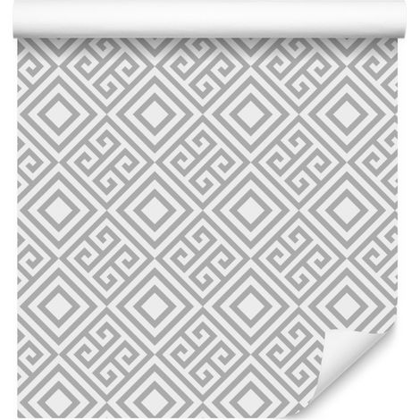 Carta da parati con motivi geometrici e astratti per soggiorno e camera da letto, 50x1000 cm. (1/5)