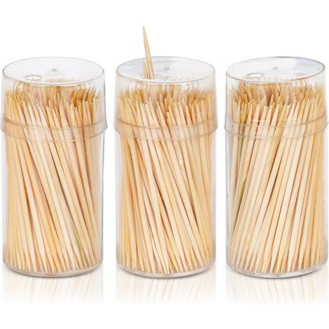 Palillos de bambú de 6,5 cm, 3 x 200 unidades.
