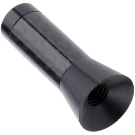 Ahlsen Antenne Voiture en Fibre de Carbone, Antenne Auto Universelle, Mini Court Antenne Radio Voiture de 3,5 cm pour la Suppression de L'électricité Statique, Amélioration du Signal AM/FM (Noir) (1/3)
