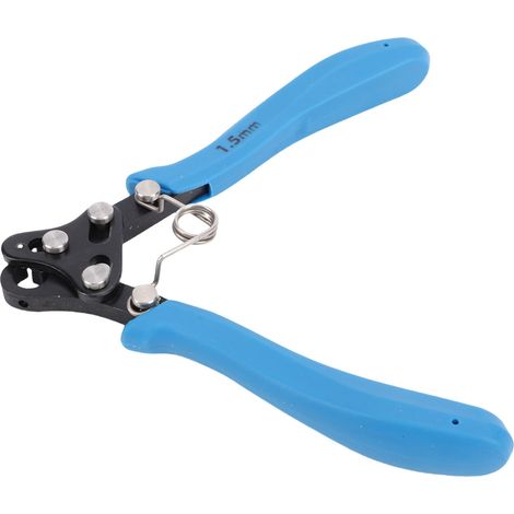Pince à boucler rapide en acier carbone bleue 1.5mm pour fils artisanaux 18-26g bijouterie création boucles (1/5)