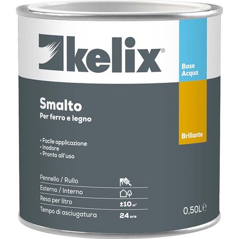 Smalto acqua kelix brillante 0,5 lt cuoio