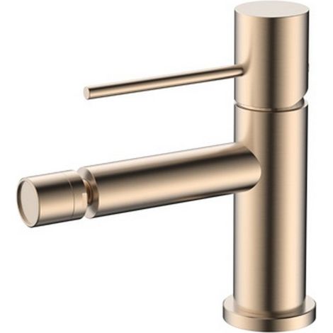 Miscelatore bidet finitura oro rosa in acciaio inox  KAM-ARTE ORO ROSA kamalu