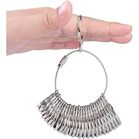 [Medidor de anillos] Se desbloquea para ajustar [medición precisa, extraíble] (1/5)