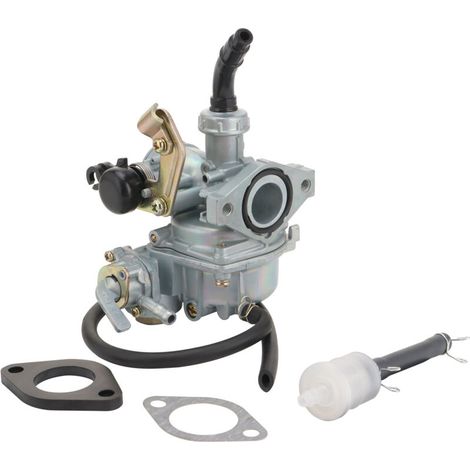Le kit de réparation de carburateur N090-068 comprend une durite d'essence, un filtre à essence, un joint en bakélite et un joint en papier. Pièces d'entretien universelles pour motos. (1/5)