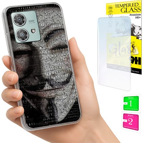Coque pour Motorola Edge 40 Neo avec protection photo, coque arrière et verre trempé 9H (1/5)