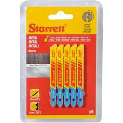 Hoja sierra calar Starret BU224-050MM Metal Blister 5 piezas (1/2)