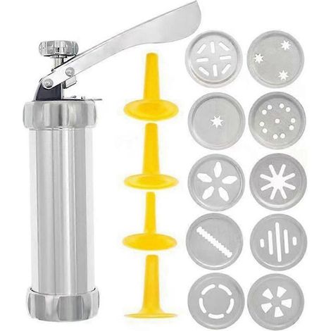 Ce set d'emporte-pièces comprend 10 formes décoratives et permet de réaliser gâteaux, pâtisseries, muffins et autres desserts. Il est facile à utiliser. (1/5)