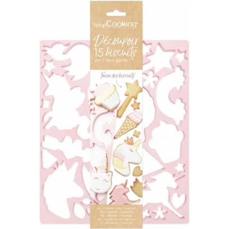 Plaque découpoir multi "Licorne" - ScrapCooking (1/3)