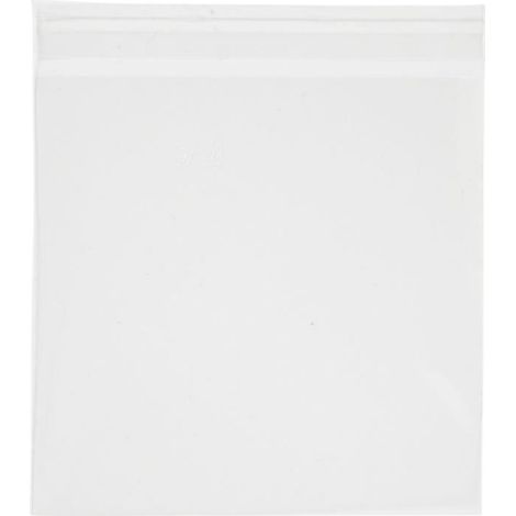 Sachets transparents plats à fermeture autocollante - 15,5 x 16 cm - 50 pcs