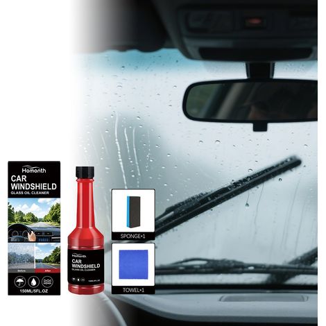 Glasreiniger für Autoscheiben und Rückspiegel – 150 ml1, Schwamm1, Tuch1 -- DE (1/5)
