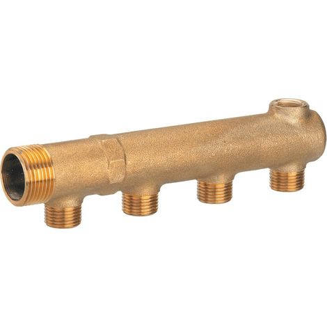 Collecteur chauffage avec purge entrée M 26x34 8 départs M 15x21