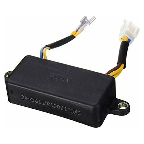 Régulateur automatique de tension AVR pour groupe électrogène essence monophasé 2-3 kW, plastique, protection surtension noir (1/3)
