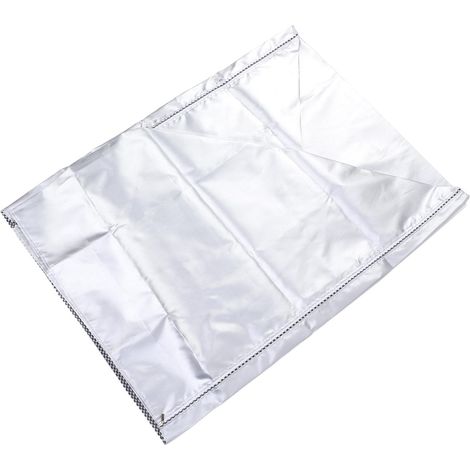 Staubdichte, sonnen- und wasserdichte Waschmaschinenabdeckung aus Polyester, silberfarben, Trocknerabdeckung für den Waschraum (1/5)