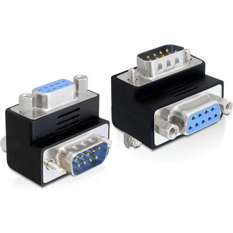 Adaptateur fiche Sub-D  prise Sub-D 90° coudé