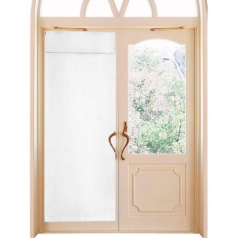 Selbstklebende Verdunkelungsvorhänge ohne Bohren, mit Befestigungsstreifen und Wärmedämmsystem, für Glastüren und -fenster.
