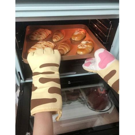 Gants De Cuisine - Résistants Jusqu'à 250 °C - Pour Cuisson Et Préparation Pâtissière - 1 Paire (1/5)