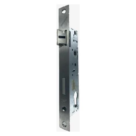 Metalux – Serrure monopoint en applique F178410200 – Pêne dormant 1 point – Entraxe 92 mm – Acier traité anticorrosion – Largeur têtière 24 mm inox - 1point