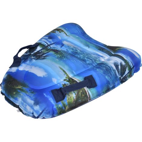 Planche de surf gonflable portable pour piscine, plage et bodyboard pour enfants et adultes - Motif plage (1/5)