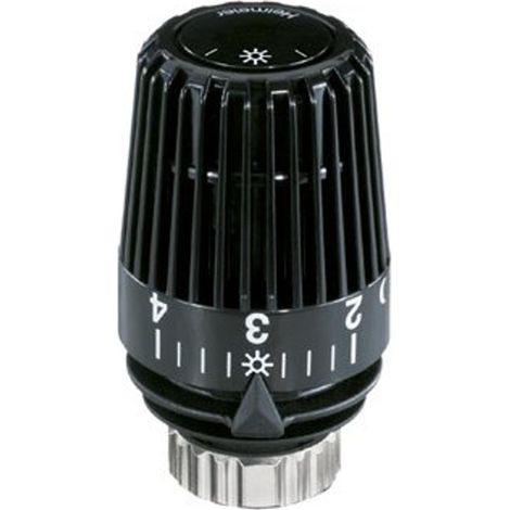 HEIMEIER Thermostat-Kopf K RAL 9005 schwarz, Standard, 6000-00.507