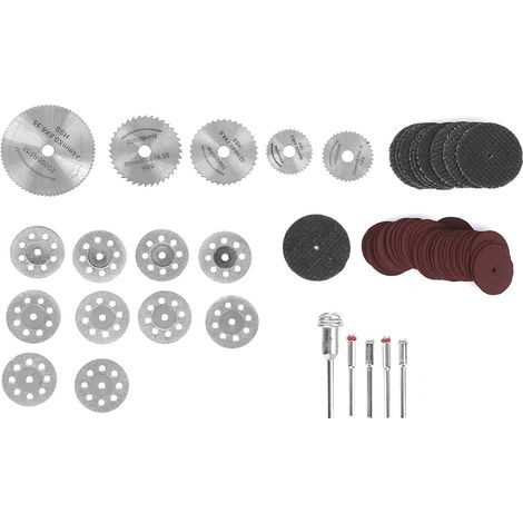 Kit de ponceuse électrique 60 pièces avec barre de coupe à 8 trous, grille noire et papier de verre rouge (1/5)