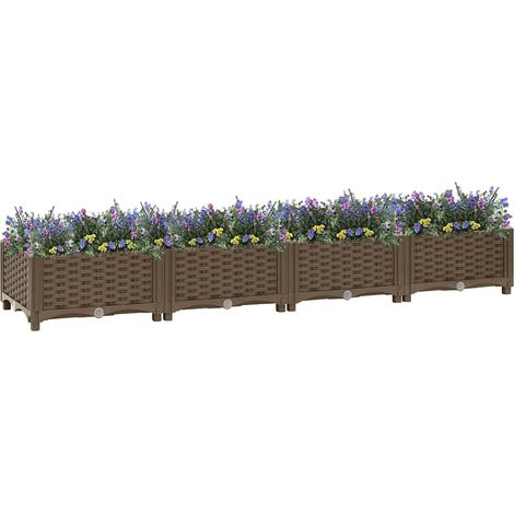 vidaXL Arriate 160x40x23 cm polipropileno (1/5)