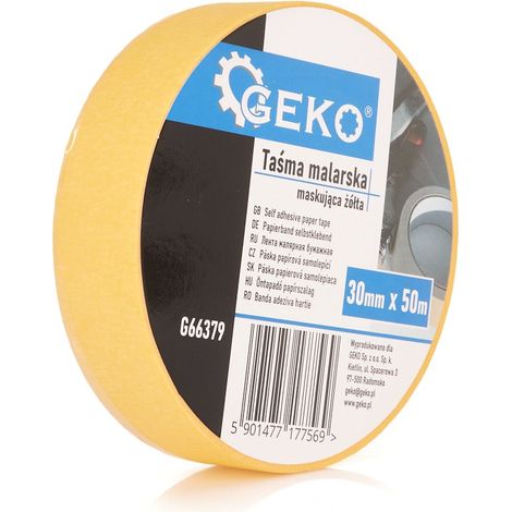 Ruban de masquage jaune - 30 mm x 50 m (48) (1/2)