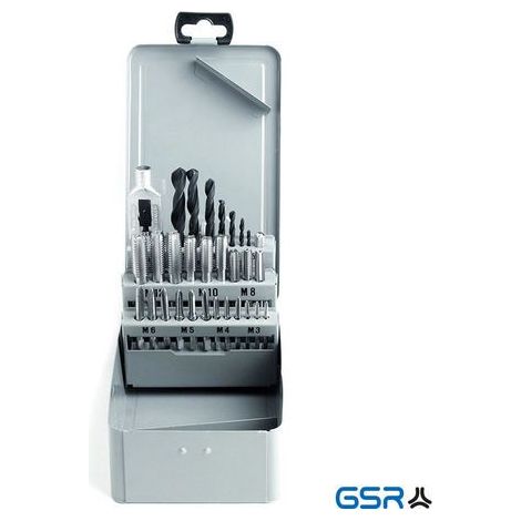 GSR Gewindeschneidsortiment 29tlg. HGB+VW+KLB Satz M3-M12 HSS (1/2)
