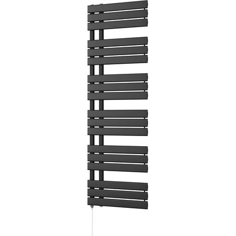 Tristan - Black Electric Towel Rail H1564mm x W500mm 700w Standard (1/3)