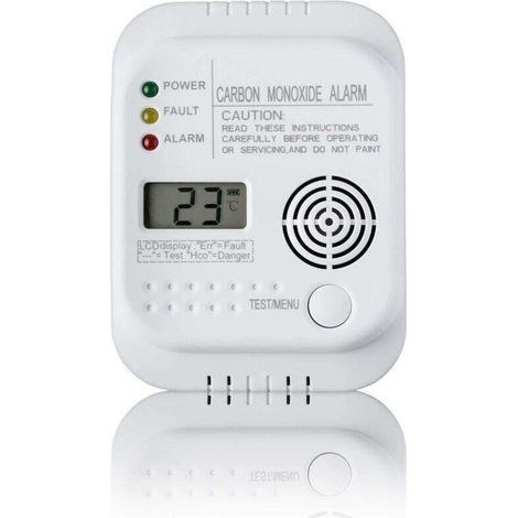 Carbon Monoxide Detector, Battery Powered, Gas Detector with Display and Temperature Indicator aiperq (1/4)