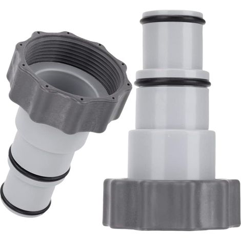 Adaptateur Tuyau Piscine, 2 Pièce Adaptateur Piscine A, Adaptateur de Tuyau de Rechange, Adaptateur de Tuyau de Piscine, Adaptateur pour Piscine, Pompe, Tuyau de Diamètre 32 et 38 mm (1/5)