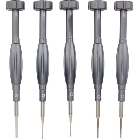 5-teiliges Schraubendreher-Set aus legiertem Stahl mit Phillips-, Torx-, Sechskant- und Tri-Wing-Bits Präzisionswerkzeug für Reparaturen (1/5)