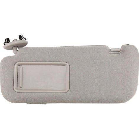 Pare-soleil intérieur de voiture avec miroir, côté conducteur gauche, gris (1/5)