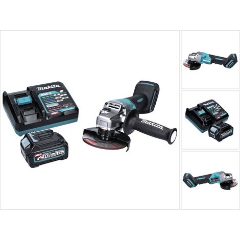 Amoladora angular a batería Makita GA 016 GD1 40 V máx. 125 mm sin escobillas  XGT + 1 batería de 2,5 Ah + cargador