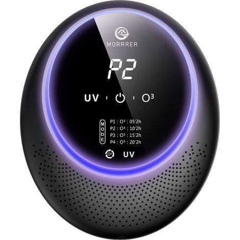 Générateur d'ozone portable pour la maison et les animaux, avec batterie de 10 000 mAh, désodorisant ménager, anti-fumée, désodorisant pour les pièces des animaux, les placards et les toilettes. (1/5)