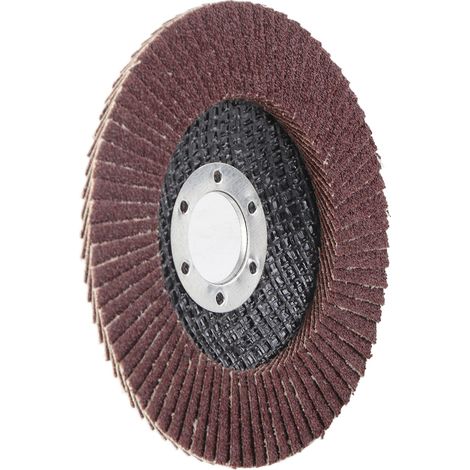 Lot de 10 disques abrasifs à lamelles 115mm, meule à poncer et polir, dissipation thermique efficace, faible bruit, flexible pour meuleuse angulaire (1/5)