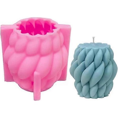 Moule à bougie en silicone 3D pour la création de décorations artisanales 6,7 x 6,4 x 6,1 cm 9,5 x 9,7 cm (1/5)
