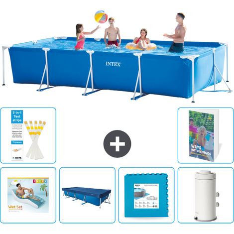Rechteckiger Frame Pool - 450x220x84 cm - 7-teilig S137