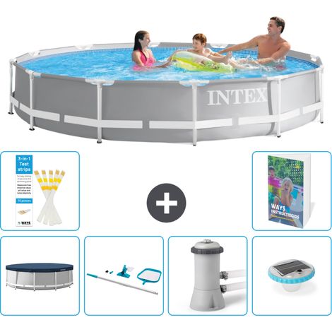Prism Frame Pool Rund - 366x76 cm - 7-teilig S73