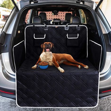 Universelle Kofferraumschutzmatte für Hunde mit Seitenschutz, robuste Schutzmatte für Hunde, Kofferraumabdeckung für alle Autos, leicht zu reinigen, schwarz (1/5)