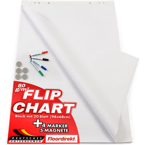 Set d'accessoires pour chevalets de conférence Master of Boards Equipement de base pour chevalets de conférence Avec bloc, marqueurs & aimants (1/5)