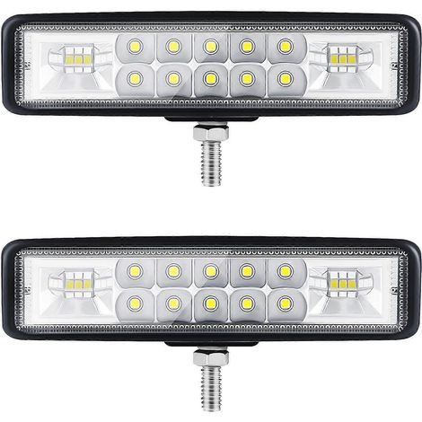 6-reihiger LED-Scheinwerfer für Motorräder, Traktoren und andere Geländewagen. 2 Reihen, 9–36 V, 120 W, 12.000 lm, 6.000 K. Kombination aus Projektor- und Weitwinkelscheinwerfer.